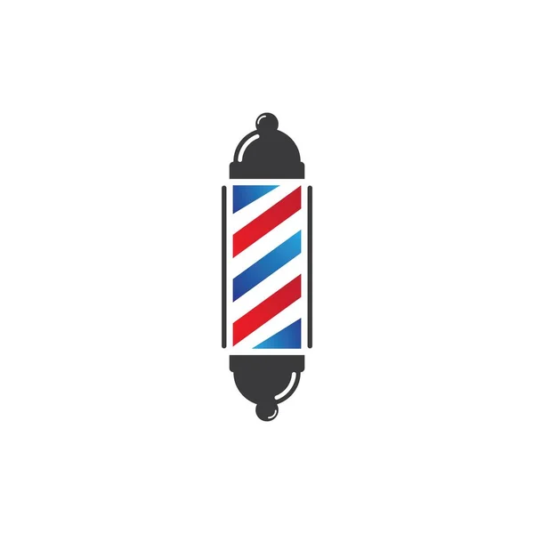 Barber pole logo — Stock Vector