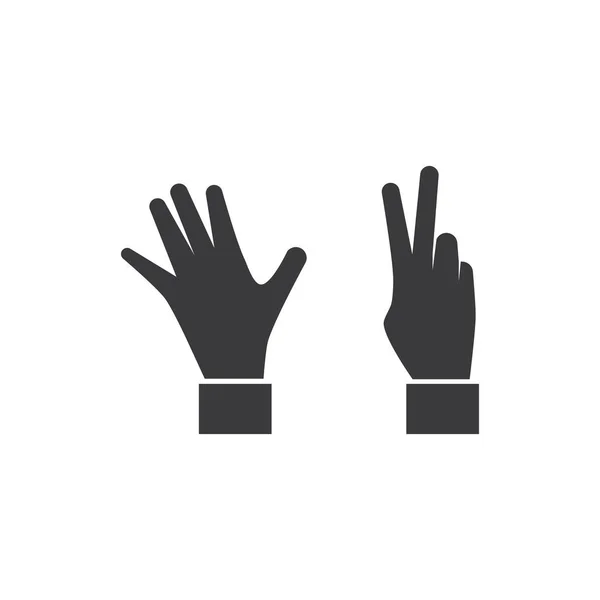 Pictogram hand gebaar — Stockvector