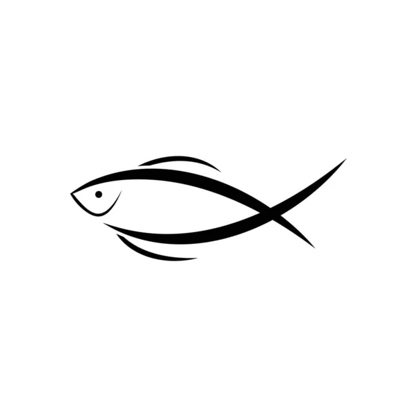 Vetor logotipo peixe — Vetor de Stock