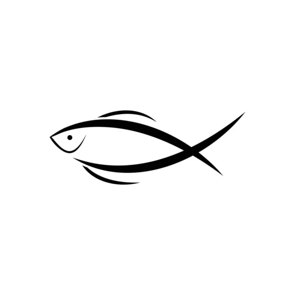 Logo poisson vecteur — Image vectorielle