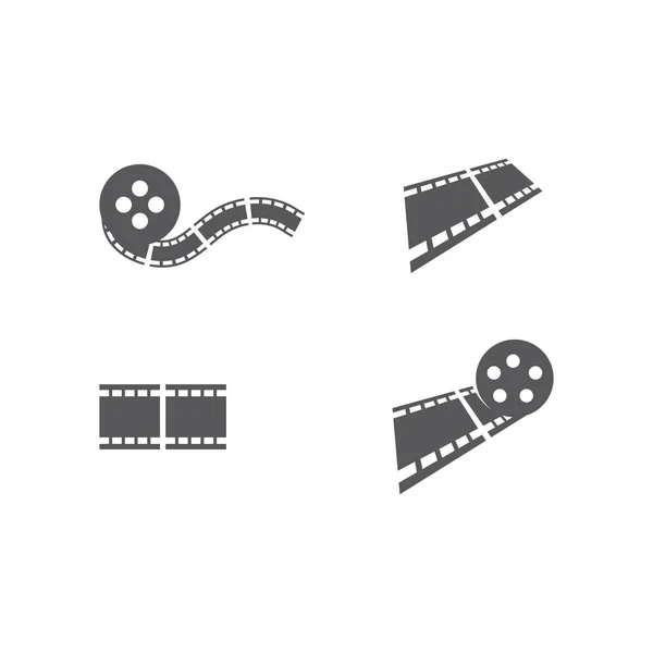 Conjunto de ícone de ilustração filmstrip —  Vetores de Stock