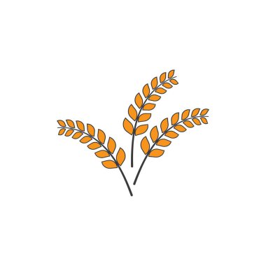 Buğday ilustration Logo Şablonu