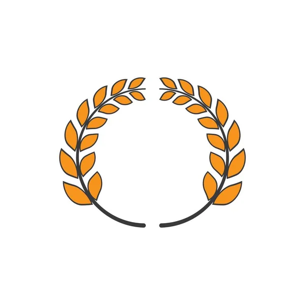 Modèle de logo d'ilustration du blé — Image vectorielle