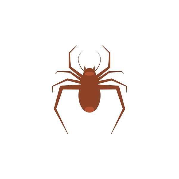 Логотип пауковой иллюстрации — стоковый вектор