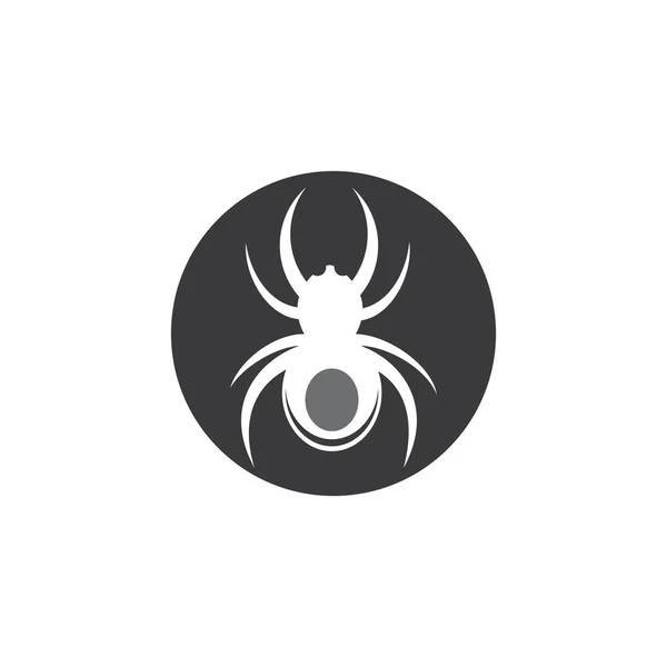 クモのイラストロゴ — ストックベクタ