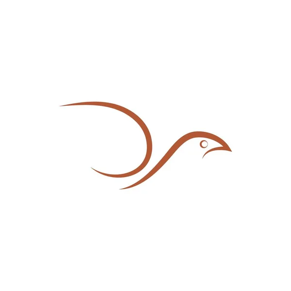 Bird wing Dove Logo — Stock Vector