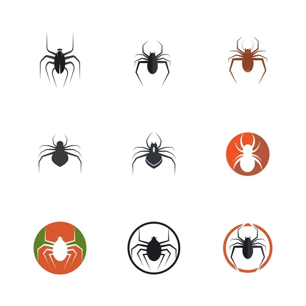 Логотип пауковой иллюстрации — стоковый вектор