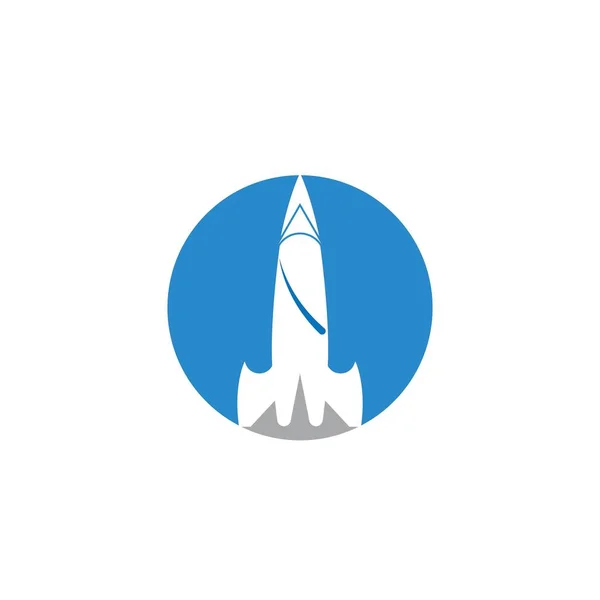 Rocket ilustration logo — Stockvector