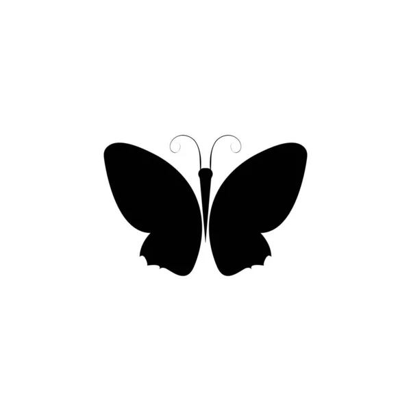 Logo de la hoja de mariposa — Vector de stock