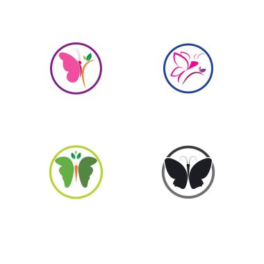  Kelebek logo şablonu