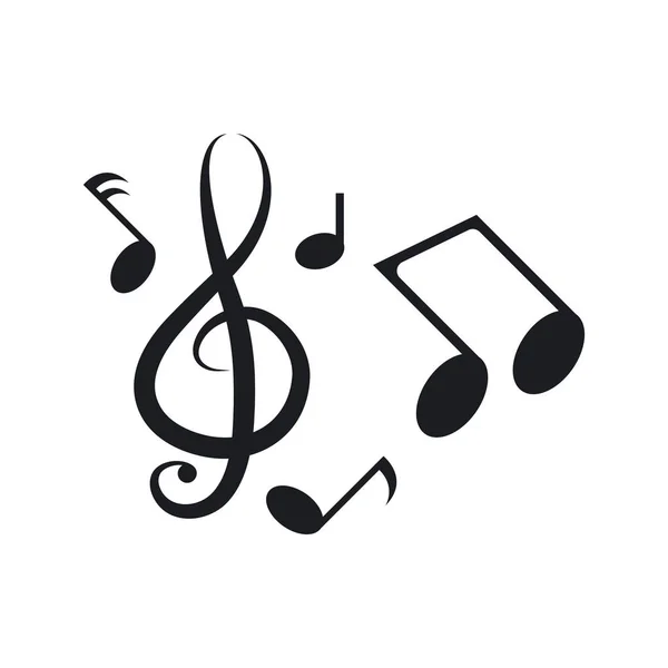 Музика значок примітки — стоковий вектор