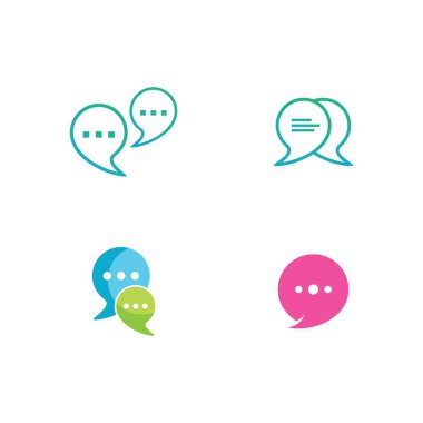 Konuşma balonu Logo seti
