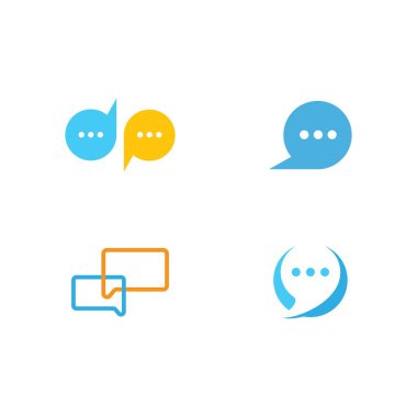 Konuşma balonu Logo seti