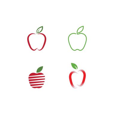 Kırmızı Elma logo vektörü