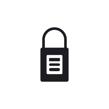 asma kilit simgesi şablonu 