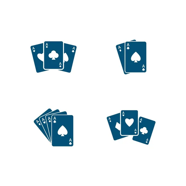 Set of Playing card icon — Stock Vector
