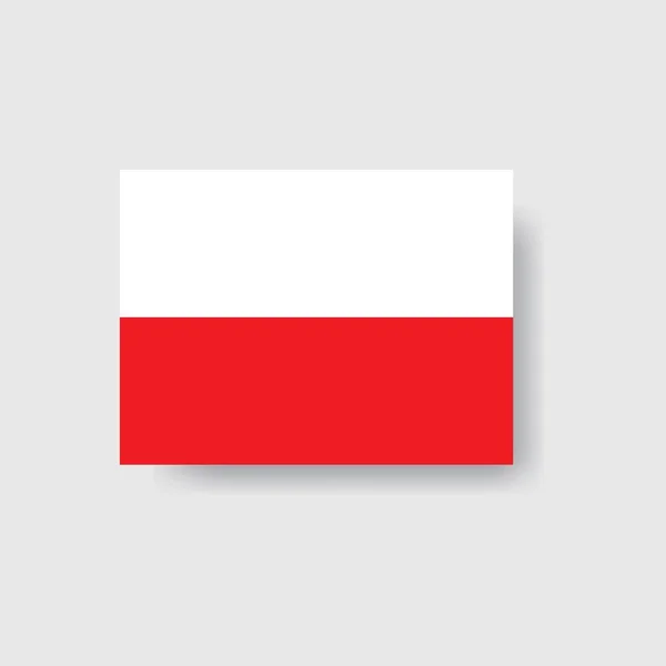 Bandeira nacional da Polónia —  Vetores de Stock