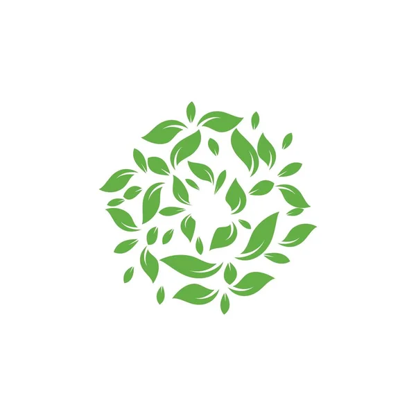 绿叶徽标 — 图库矢量图片