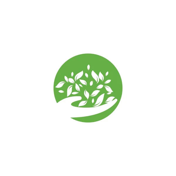 Eco care logo — 스톡 벡터