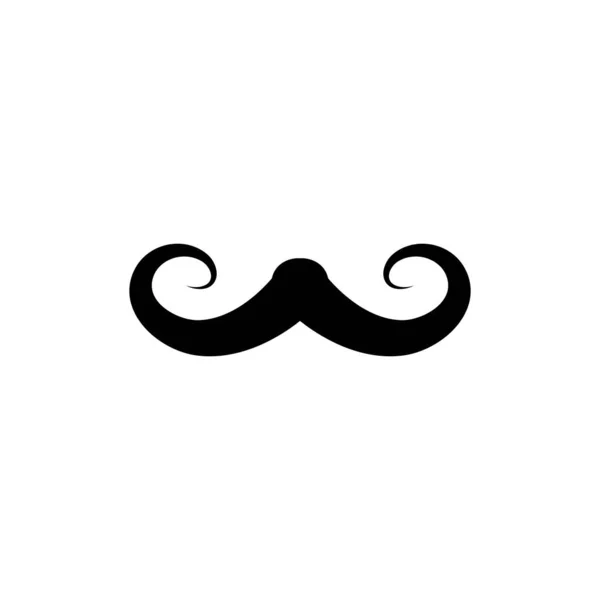 Plantilla de icono de bigote — Archivo Imágenes Vectoriales