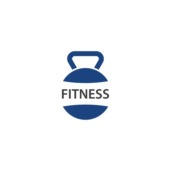 Dumbbell and fitness logo icon — Stock Vector