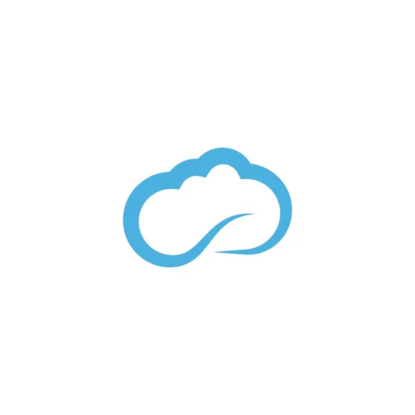 Vector logo nube — Archivo Imágenes Vectoriales