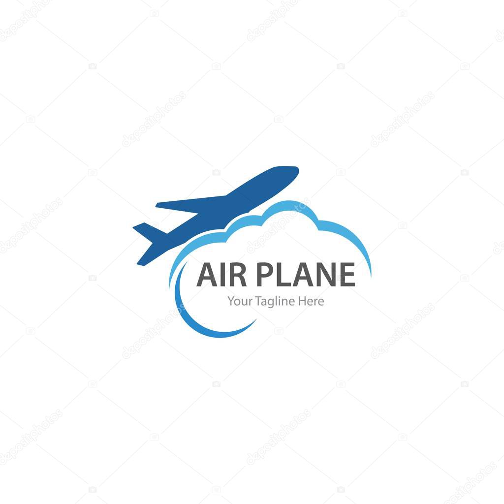 Plane Travel logo vector template