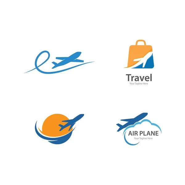 Вектор логотипа Plane Travel — стоковый вектор