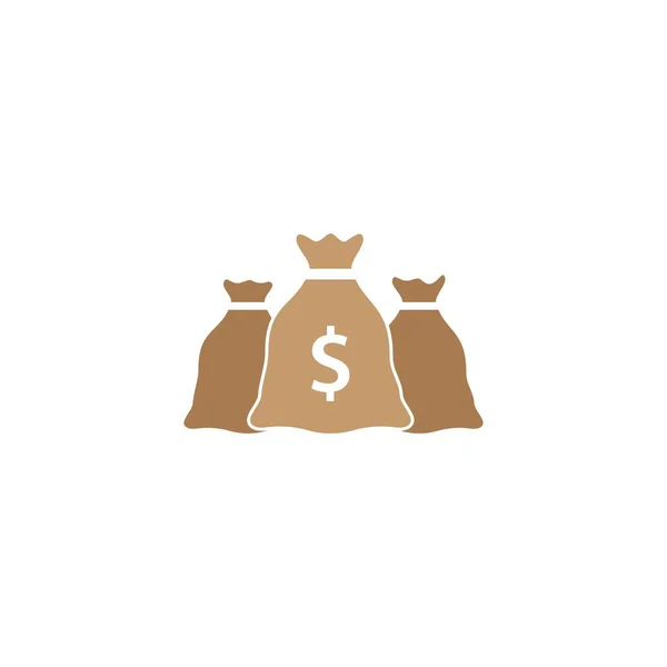 Geldzak logo — Stockvector