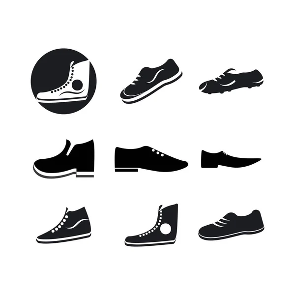 Zapato hombre logo vector — Archivo Imágenes Vectoriales