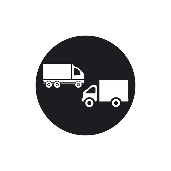 Bestelvrachtwagen pictogram — Stockvector