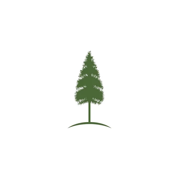 Pine tree logo ilustration — Stock Vector
