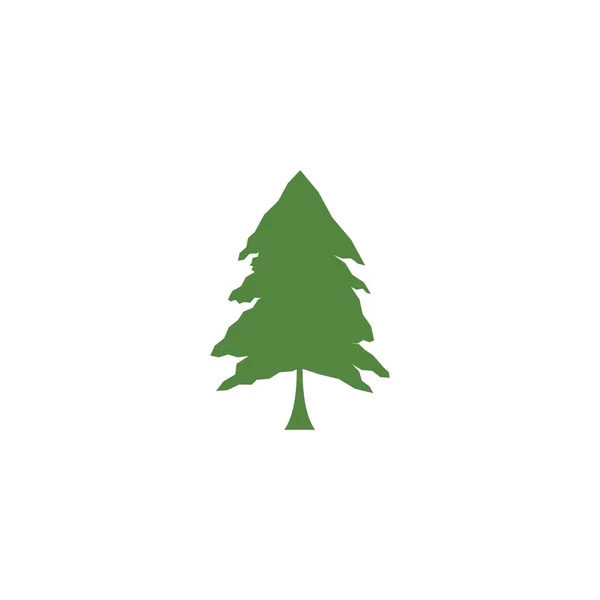 Ilustración del logotipo del árbol de pino — Archivo Imágenes Vectoriales