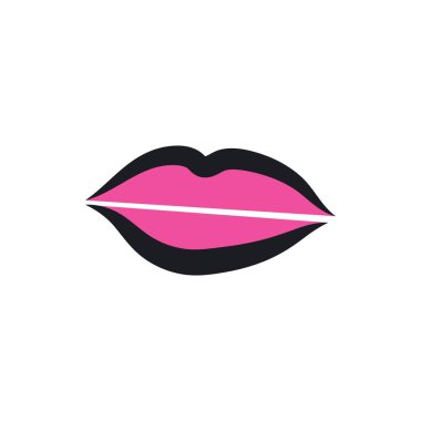 dudaklar logo vektör 