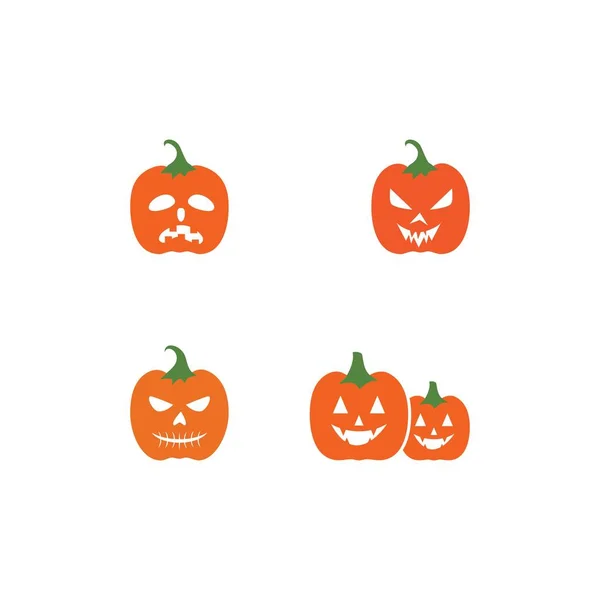 Citrouille heureux caractère Halloween — Image vectorielle