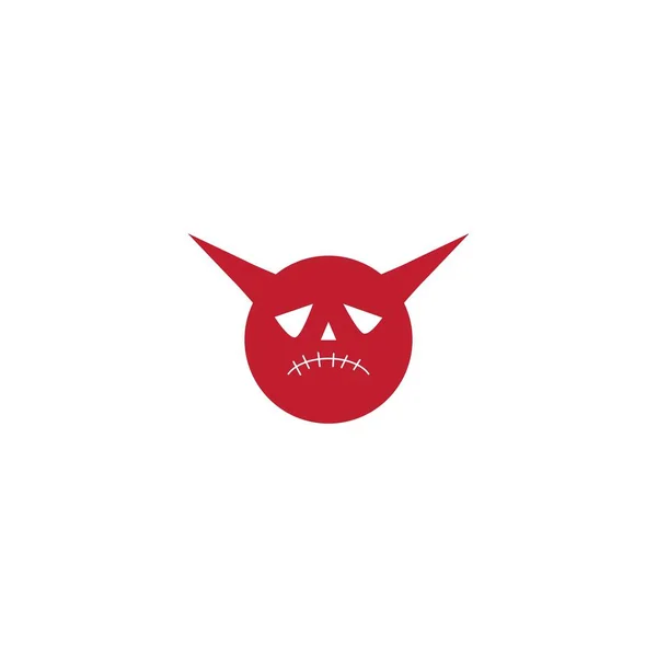 Илюстрация логотипа дьявола — стоковый вектор