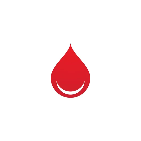Ilustración de sangre logo vector — Archivo Imágenes Vectoriales