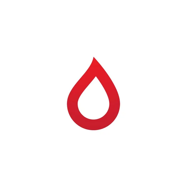 Ilustración de sangre logo vector — Archivo Imágenes Vectoriales