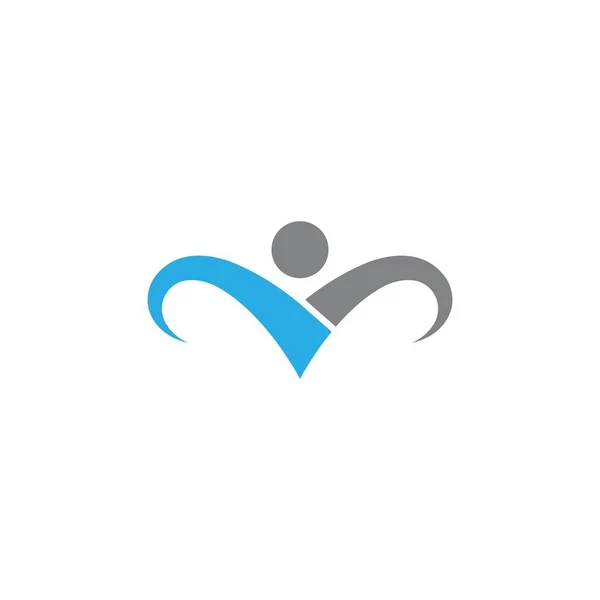 Vita sana persone Logo — Vettoriale Stock