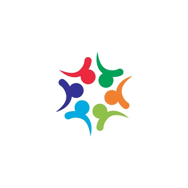 Logotipo comunitário, de rede e social — Vetor de Stock