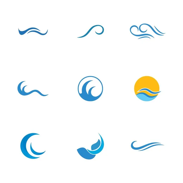 Icono de ola de agua — Archivo Imágenes Vectoriales