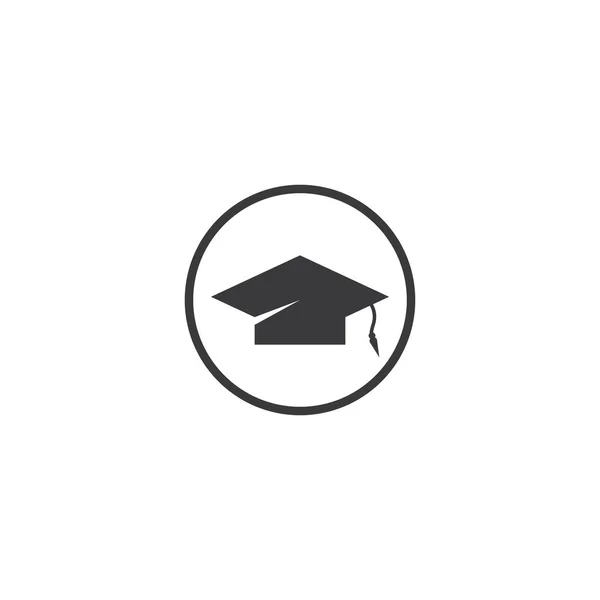 Toga cap Logo Educación — Vector de stock