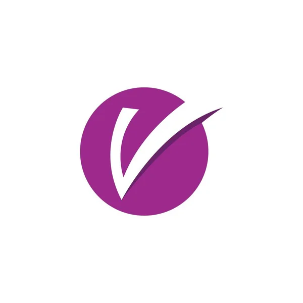 V letra logo — Vector de stock