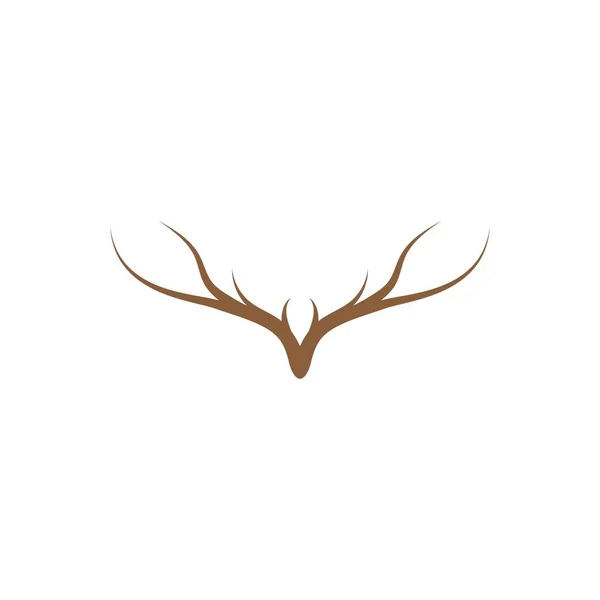 Antler ilustration logo vector — Stock Vector