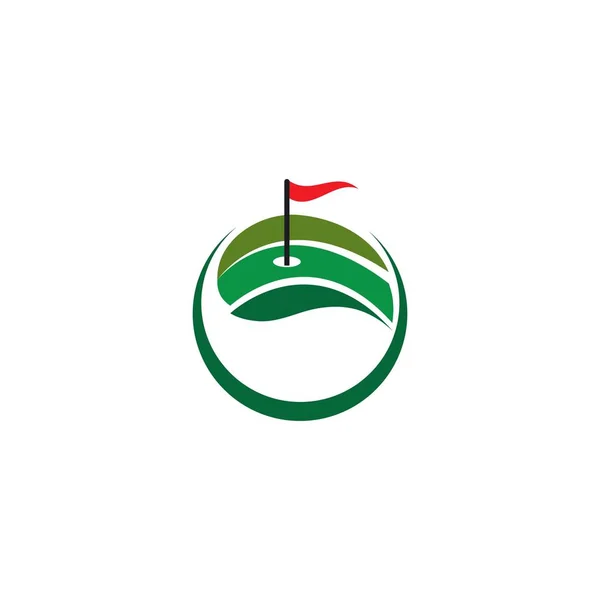 Modelo de logotipo de golfe —  Vetores de Stock