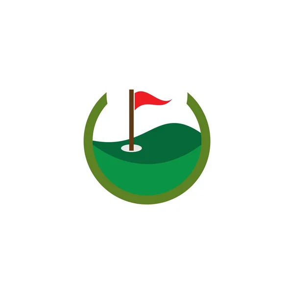 Golf Logo şablonu — Stok Vektör