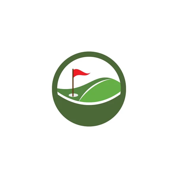 Plantilla de logotipo de golf — Archivo Imágenes Vectoriales