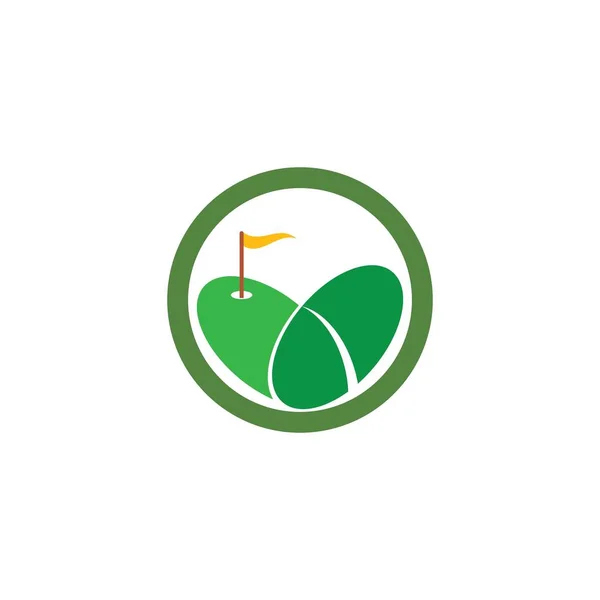 Гольф шаблон логотип — стоковий вектор