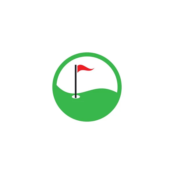Modèle de logo de golf — Image vectorielle