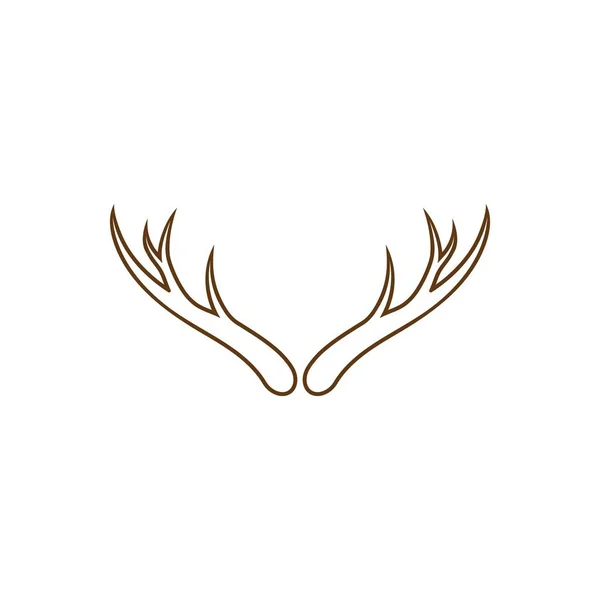 Antler Deer ilustration — Stock Vector